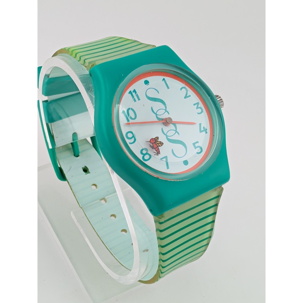 Vtg 1997 Avon Skin-So-Soft Bug Guard Watch 34mm Case- New Battery - Picture 2 of 9